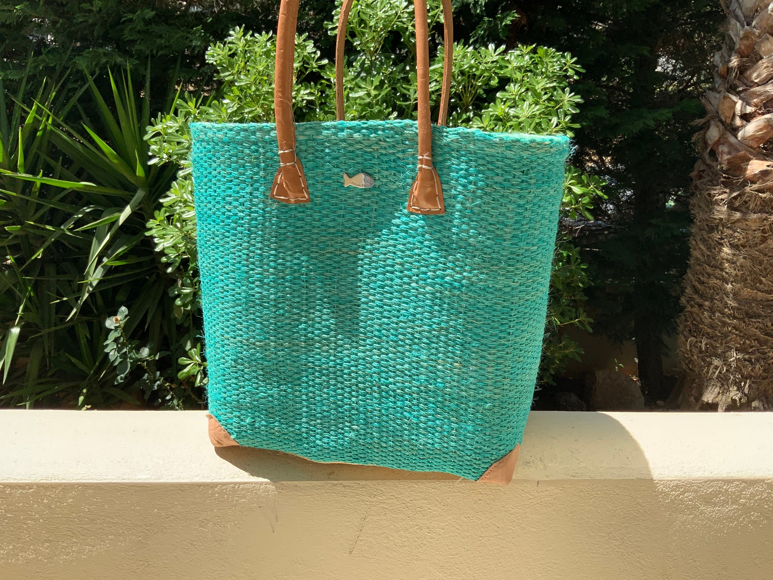 Straw tote bag sisal bag raffia bag straw bag beach bag Etsy