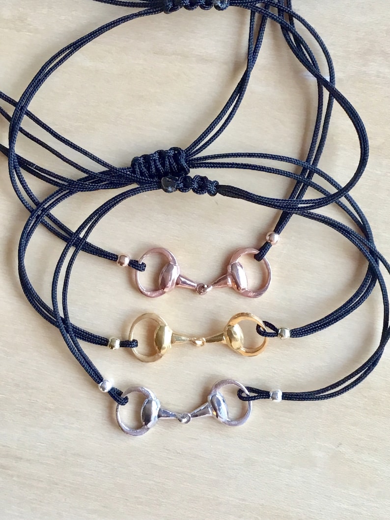Horse Bracelet Gold Bracelet Horses Bit Bracelet Friendship Etsy