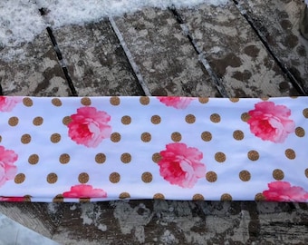 Pink and Golden Infinity Scarf - Dot