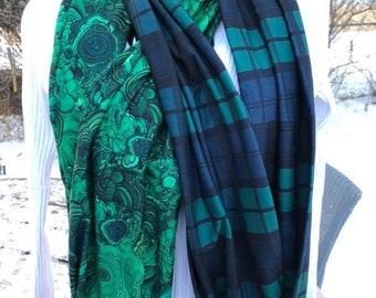 Malachite or Blackwatch Infinity Scarf