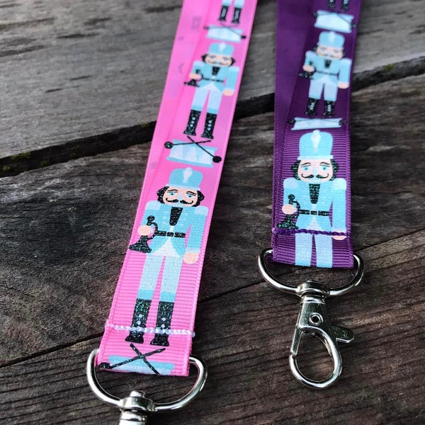 Choice of Purple or Pink Nutcracker Lanyard