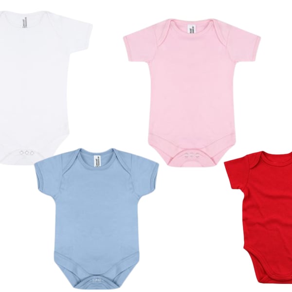 Gilet per neonati a maniche corte in cotone 100% all'ingrosso, body per neonati in 4 colori, vestiti per neonati all'ingrosso, vestiti per bambini all'ingrosso
