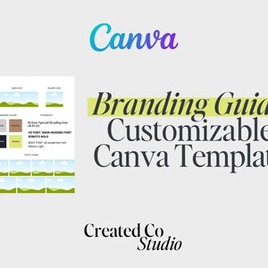 Customizable One-Page Branding Guide Canva Template