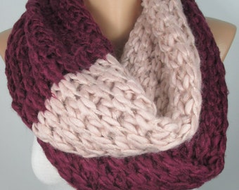Main tricoté Crochet Chunky Écharpe d’hiver Cadeau unique pour les femmes cou plus chaud accessoires d’hiver cadeau de Noël pour elle pour maman femmes écharpe