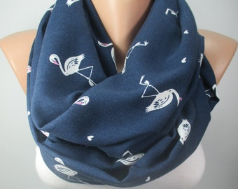 Flamingo Scarf Unique Gift For Women Baby Shower Scarf Infinity Animal Scarf Women Scarf Christmas Gift For Women For Her For Mom