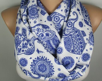Elephant Scarf Animal Scarf Animal Lovers Gift Infinity Scarf Pet gift Women Accesories Gift For Her Gift For Mom Mothers Day Gift Scarves