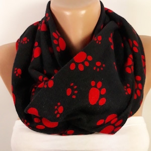 Cat Dog Paw Scarf Cat Lover Gift Dog Lover Gift Cat Scarf Dog Scarf Pet Lovers Animal Scarf Winter Accessories Christmas Gift For Her Mom