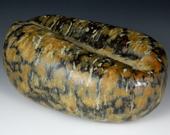 Enigmatic Centerpiece, Enclosed Hollow Walled Construction, Wheel-Thrown, Altered and Carved