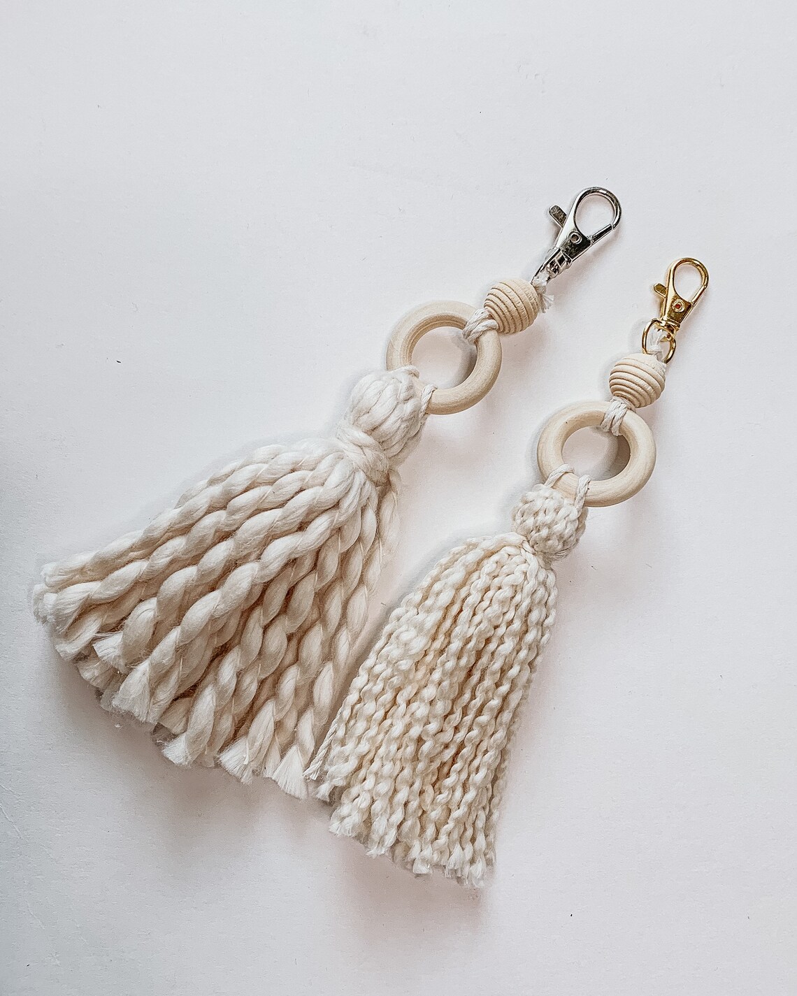Macrame tassel keychain rope keyring key holder boho Etsy
