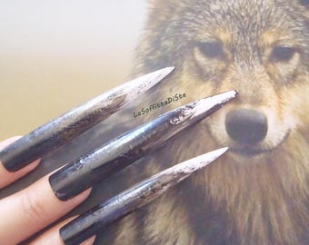 nails halloween werewolf witch zombie wolf