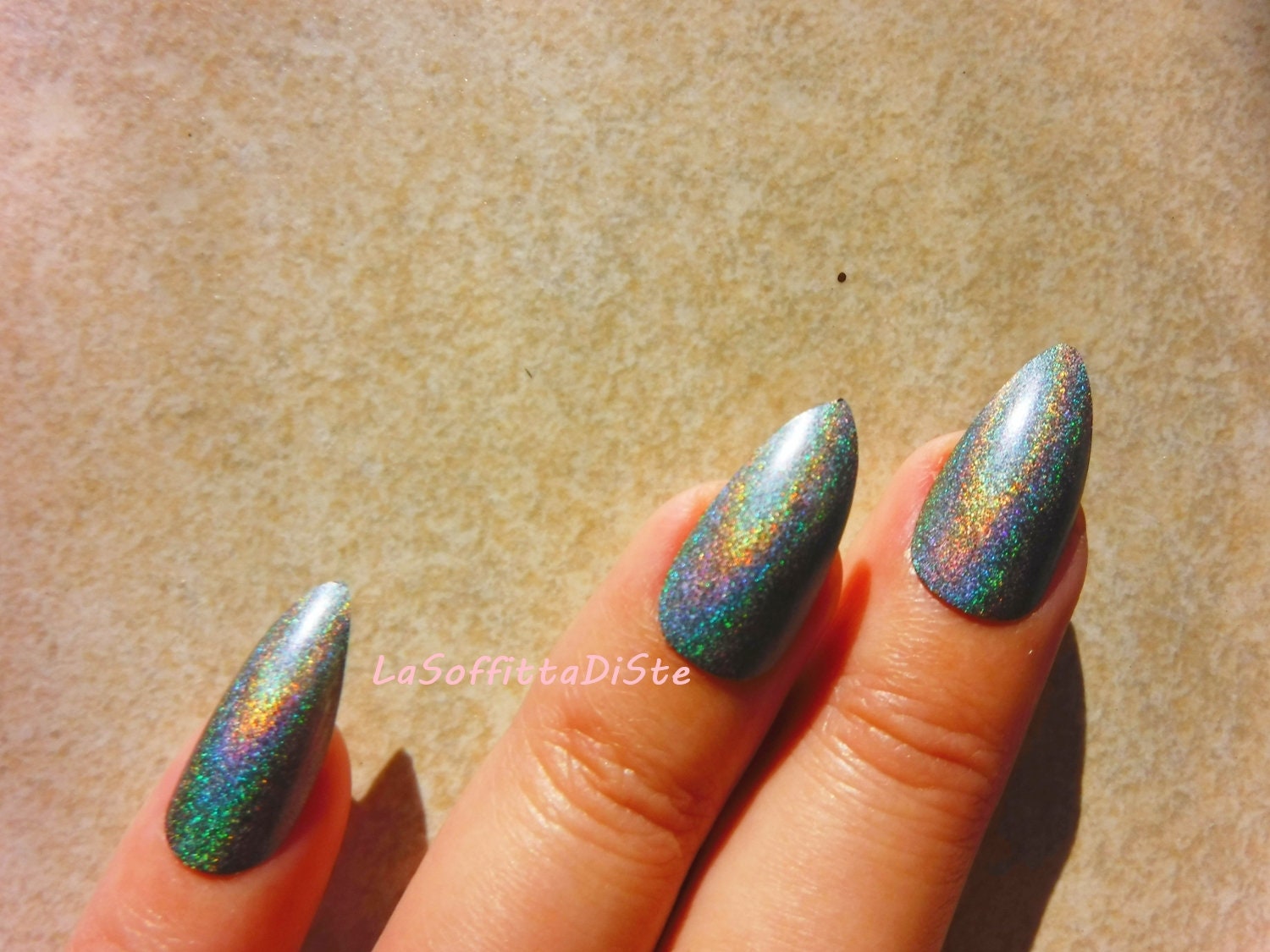 Turquoise Nails for Wedding Dress