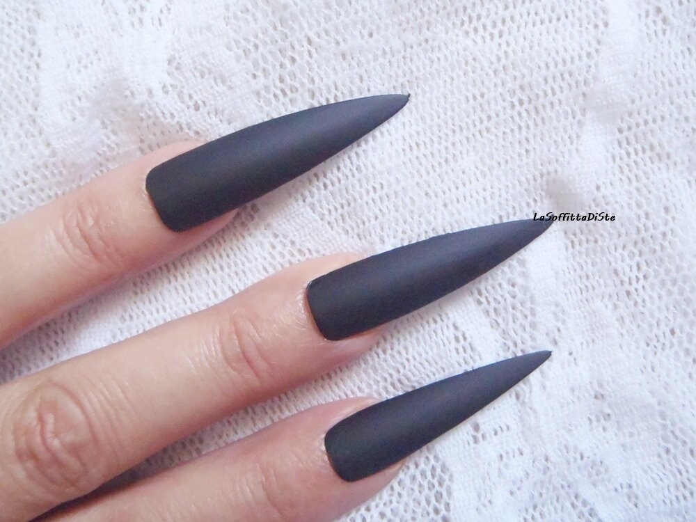 Guanti Halloween Con Unghie Lunghe - Artigli Da Strega/Diavolo Per Costumi Cosplay - Foto 5