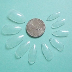 set 20 diy clear set stiletto nails nail sizing kit stilleto image 2