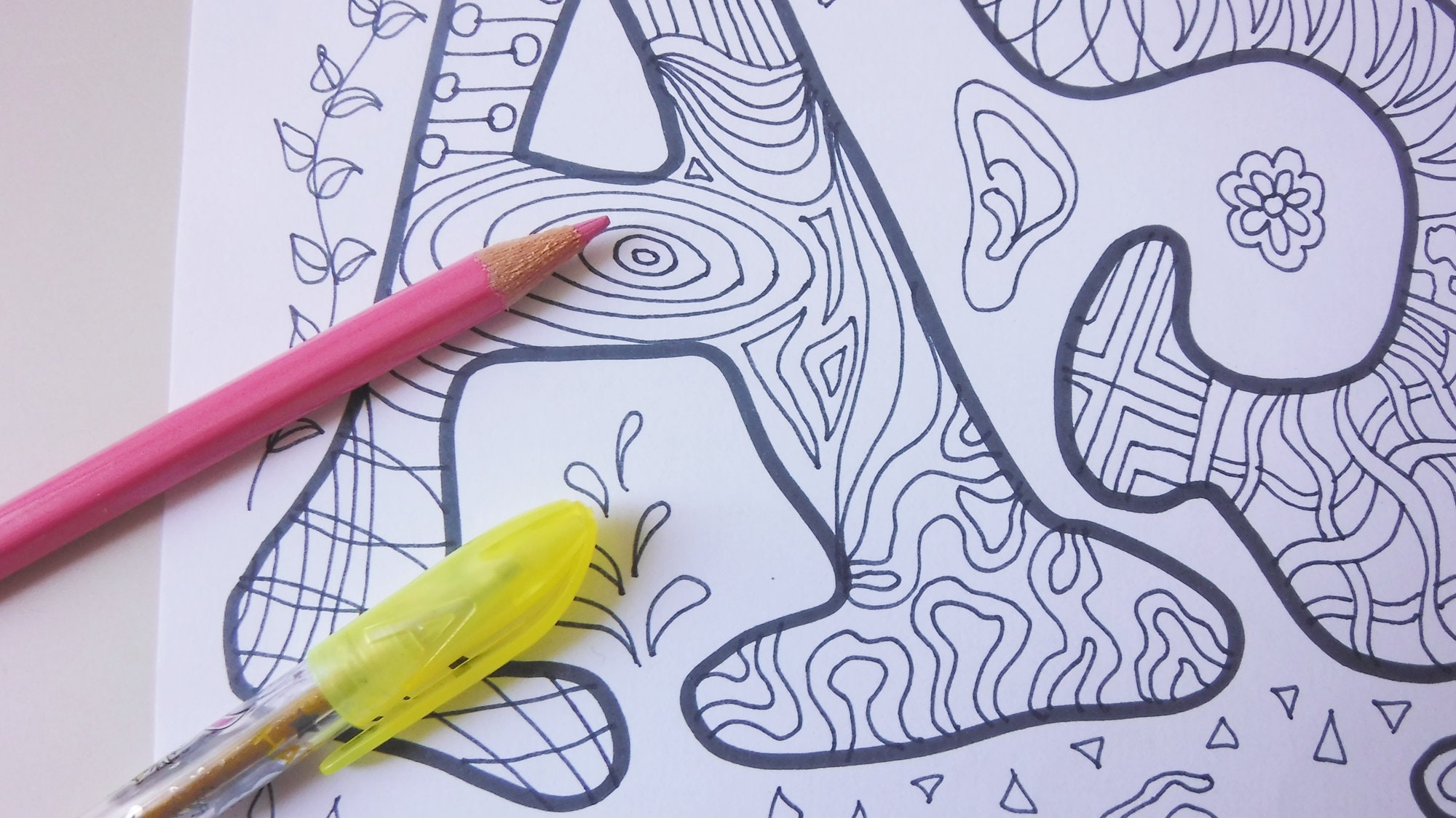 ASMR coloring page autonomous sensory meridian response | Etsy