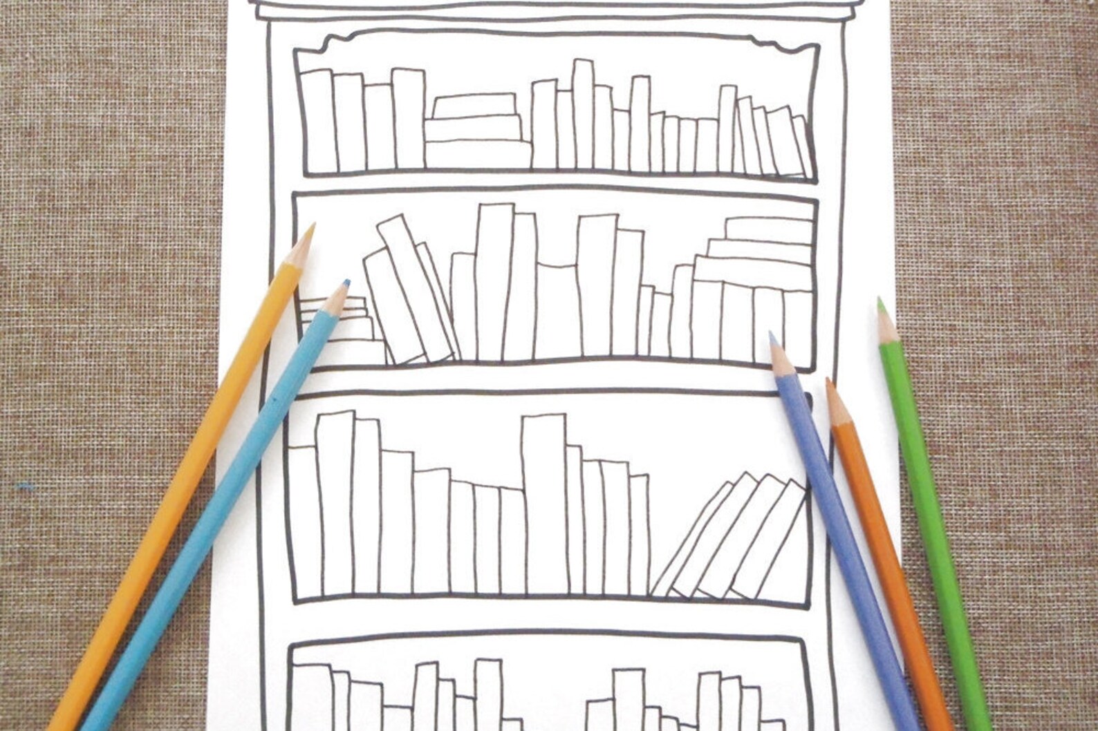 Printable Bookshelf Bullet Journal Bujo Hobonici Books to Read Etsy