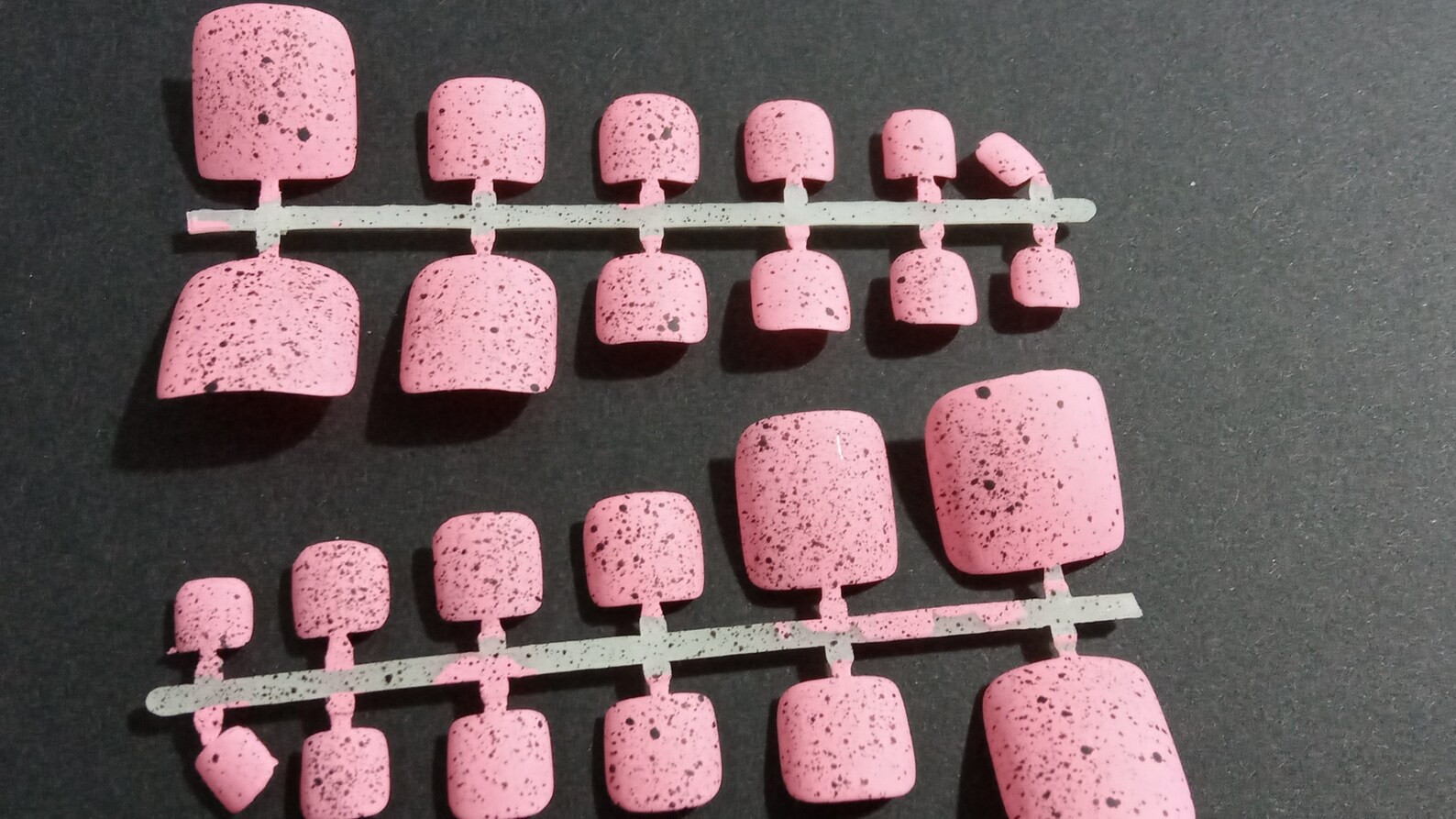 Quail egg matte eggshell pink toe nails fake false tips Etsy