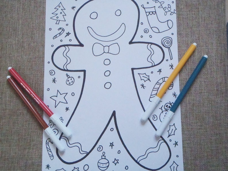 24 Pezzi Kit Omini Di Pan Di Zenzero Di Natale Fai-Da-Te Per Bambini, Decorazioni Albero In Schiuma Con Accessori - 2
