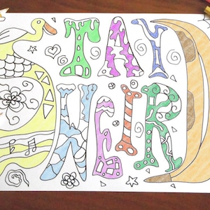 stay weird adult coloring unique freak instant download colouring coloring home decor meditation zen printable print digital lasoffittadiste