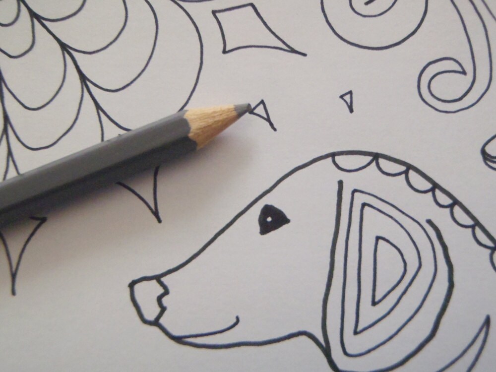 Dachshund Dog Coloring Sausage Dog Adult Sheet Adult Download - Etsy