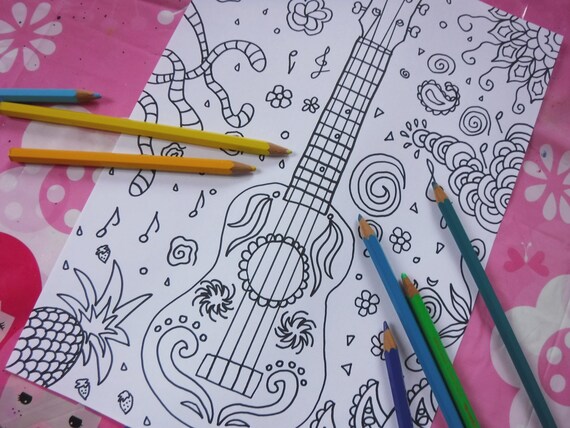 40 Coloring Book Ukulele HD 40 Coloring Book Ukulele HD