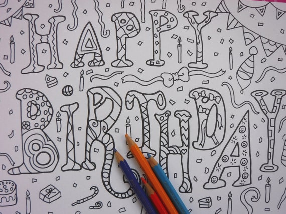 Scritta da colorare: Buon Compleanno  Disegno di compleanno, Buon  compleanno, Buon compleanno calligrafia