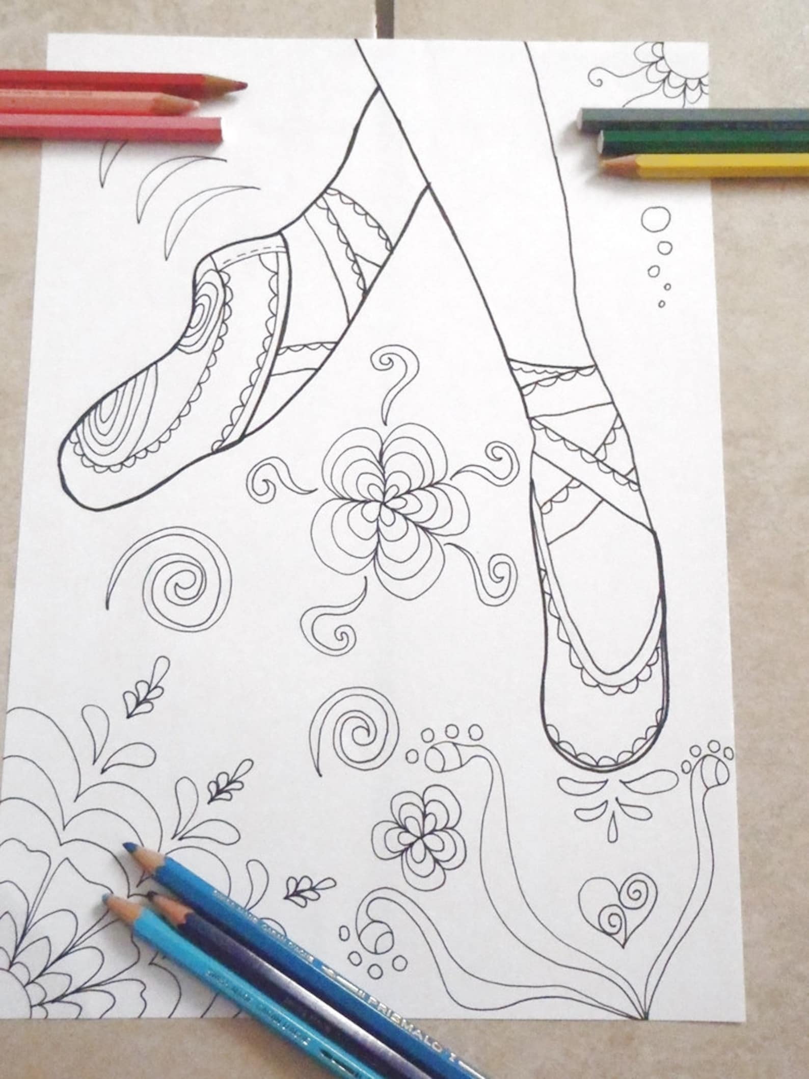 ballet shoes ballerina dancer coloring girl gale adults classic dance slipper foot lover 足 fetish feet leg fashion perv art laso
