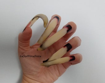 horror fake nails monster witch werewolf zombie halloween costume cosplay