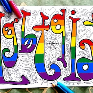 lgbtqia+ coloring page printable gay pride lgbt lesbic