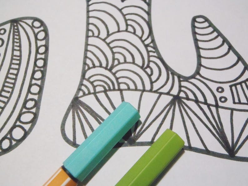 Zen Colouring Book Page Zentangle Relax Yoga Art Therapy Coloring Page ...