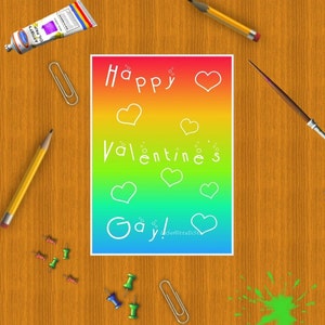 san valentino gay instant download printable biglietto arcobaleno cartolina paper goods card diy jpg lesbica lgbt stampa lasoffittadiste