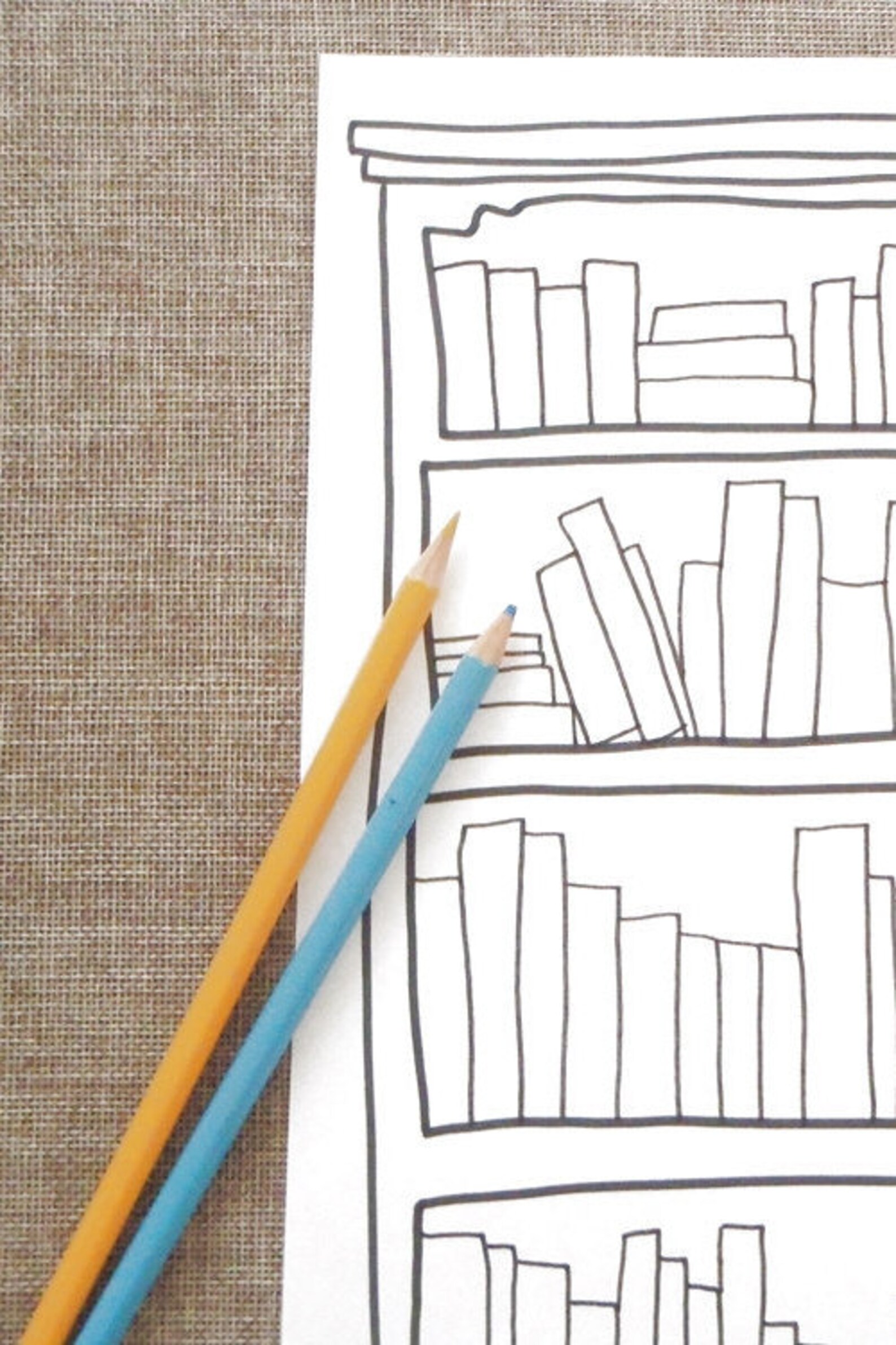 Printable Bookshelf Bullet Journal Bujo Hobonici Books to Read Etsy