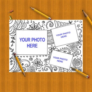 doodle moldura para colorir para imprimir