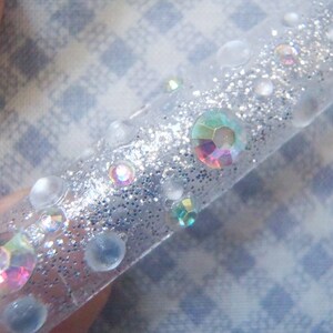 drag queen bling fake nails hime gyaru stick on extreme barbie reusable clear full tips false nails stiletto long cosplayer lasoffittadiste image 3