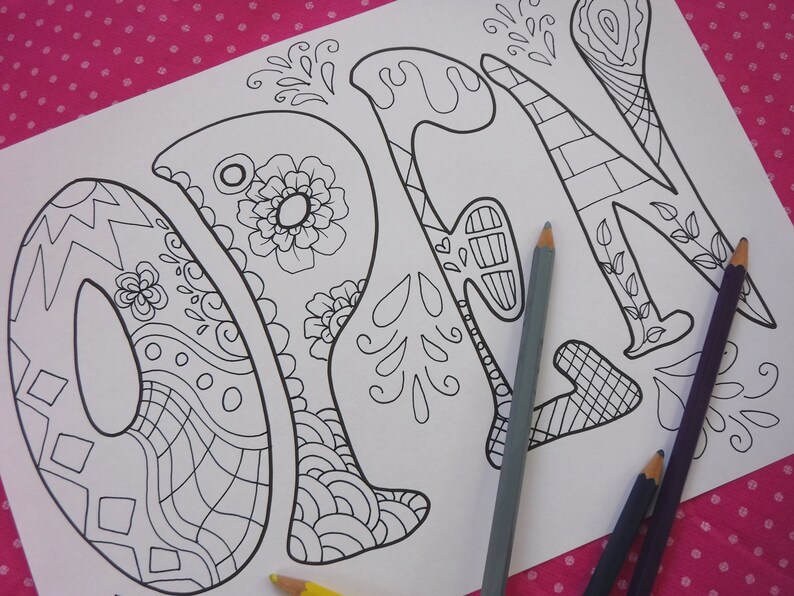 Open Closed Signs Shop Store Office Adult Coloring Colouring | Etsy