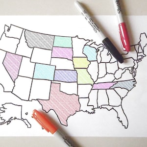 DOWNLOAD stati uniti america cartina in bianco mappa colorare