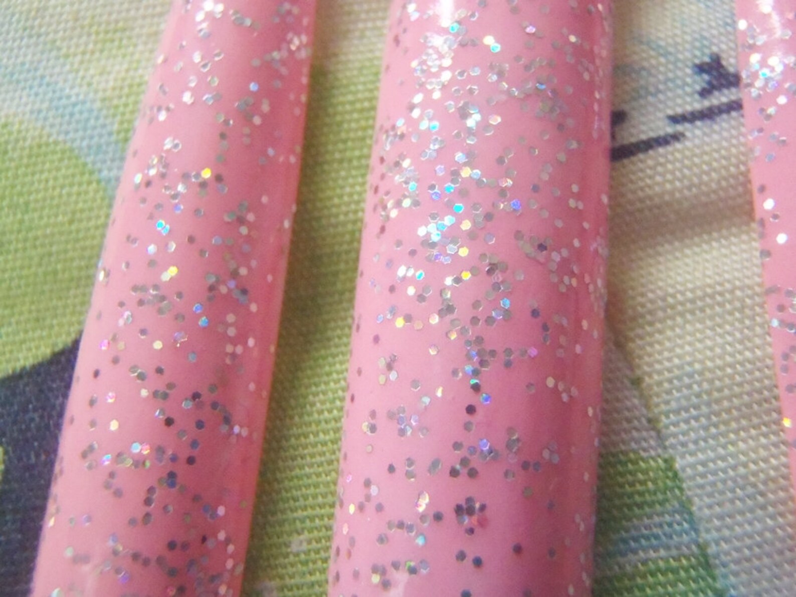 Glitter Pink Stiletto Nail Extra Long Wag Drag Queen Etsy