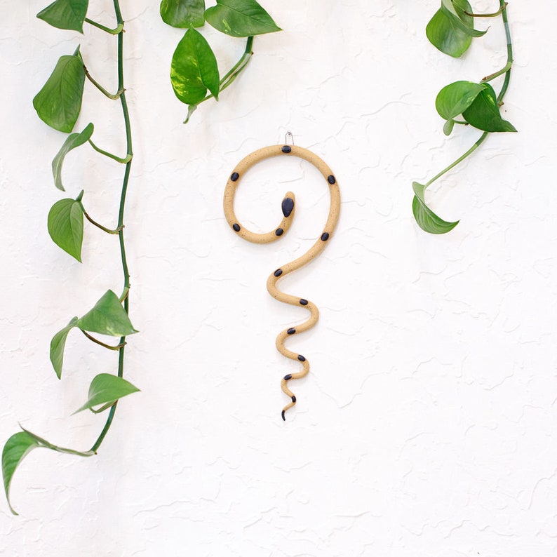 Ceramic Wall Snake, Medium by Carter + Rose