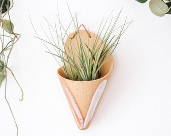 Ceramic Wall Planter, Large Cone by Carter + Rose