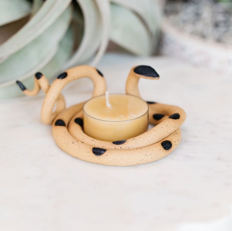 Ceramic Snake, Medium Tealight by Carter Rose sammy