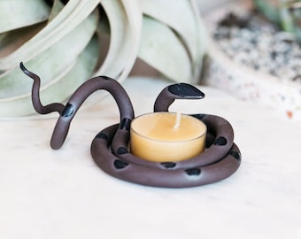 Ceramic Snake, Medium Tealight by Carter + Rose