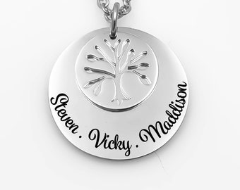 Grandma-Nana- Necklace, Personalized With Children's Names ,Mommy Jewelry, Personalized, customized jewelry, For Grandma