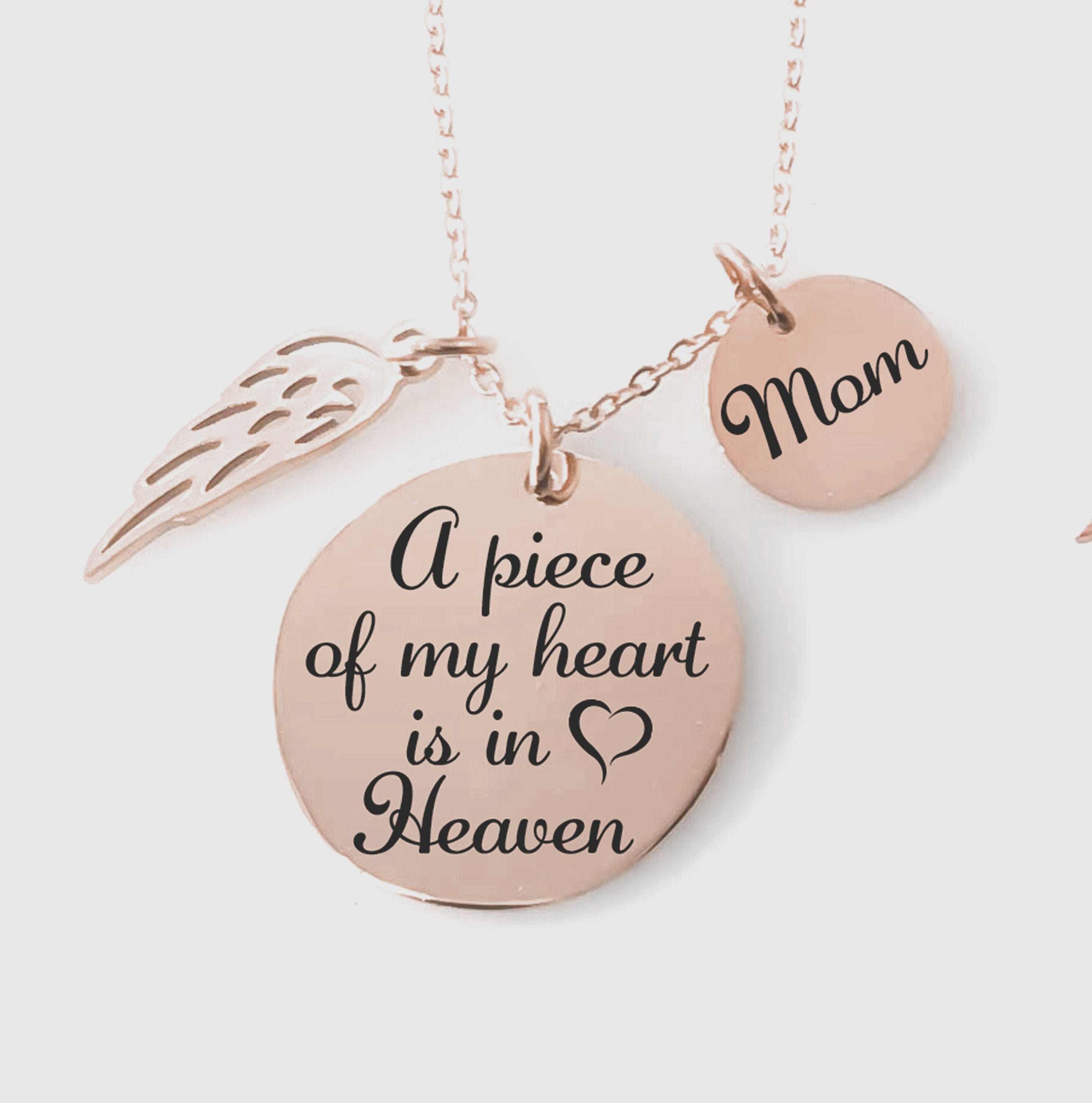2022年製 新品】 Piece A Jewelry Memorial of Wing Angel Necklace Heaven in is  Heart My ネックレスチェーン - www.mplrdc.org.my