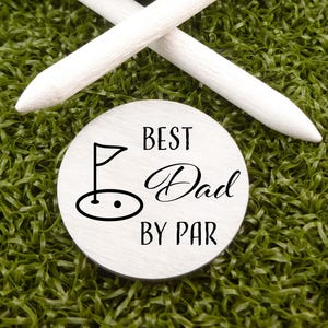 Father&#39;s Day-Gifts For Dad-Golf Ball Marker- Personalized Golf Gifts-Birthday For Golfer- Engraved- Golf Lover Gift