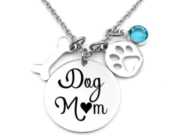 Dog Mom Necklace - Pet Jewelry - Dog Mom - Cat Mom - Mother's Day Gift - Cat Necklace - Mom Necklace - Dog Mama - Animal lover