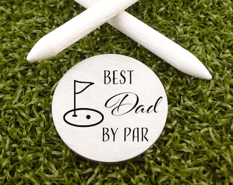 Father's Day-Gifts For Dad-Golf Ball Marker- Personalized Golf Gifts-Birthday For Golfer- Engraved- Golf Lover Gift