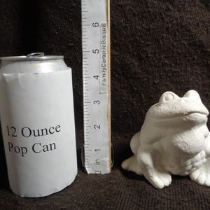 Ceramic Bisque Small 4" Realistic Frog/Toad - Ready to Paint - C373