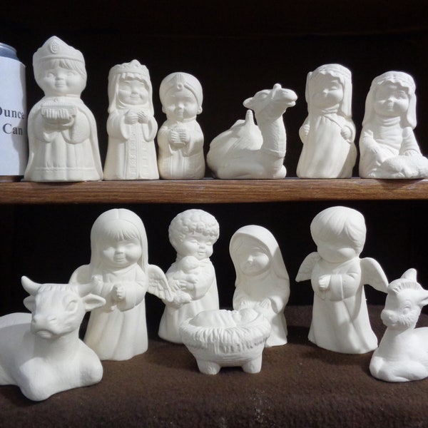 Ceramic Nativity Set Etsy