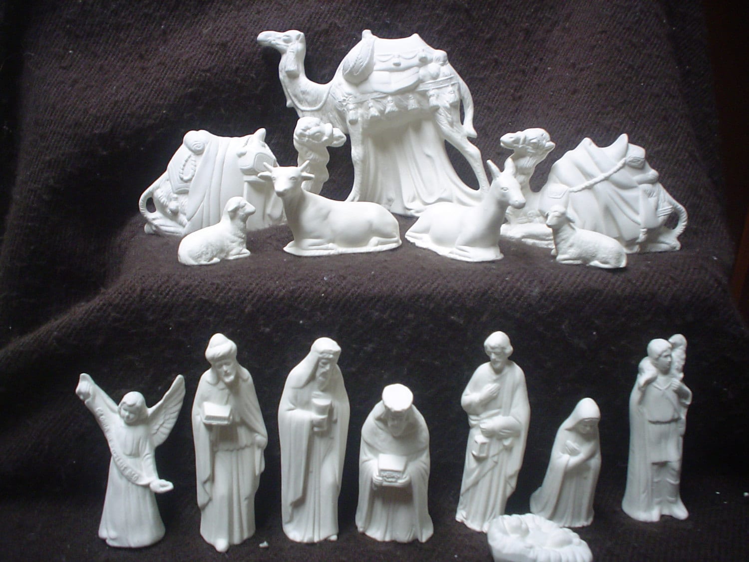 Ceramic Bisque 15 Piece SMALL Riverview Nativity Set NO Etsy