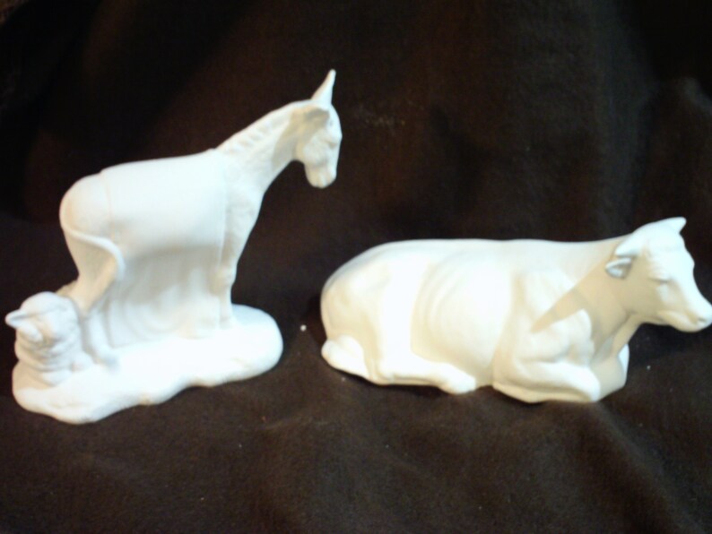 Ceramic Bisque 20 Piece Large Byron Nativity Set Ready to | Etsy