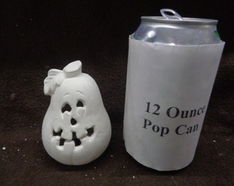 Ceramic Bisque 3" Jack-O-Lantern with Cutouts - Ready to Paint - E209